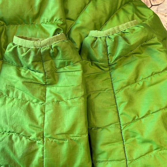 Patagonia Womens Jacket Med Lime Green Puffer Goose Down Insulated Lined Winter - Picture 12 of 14